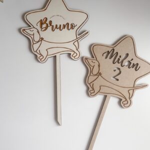 Toppers para tartas personalizables