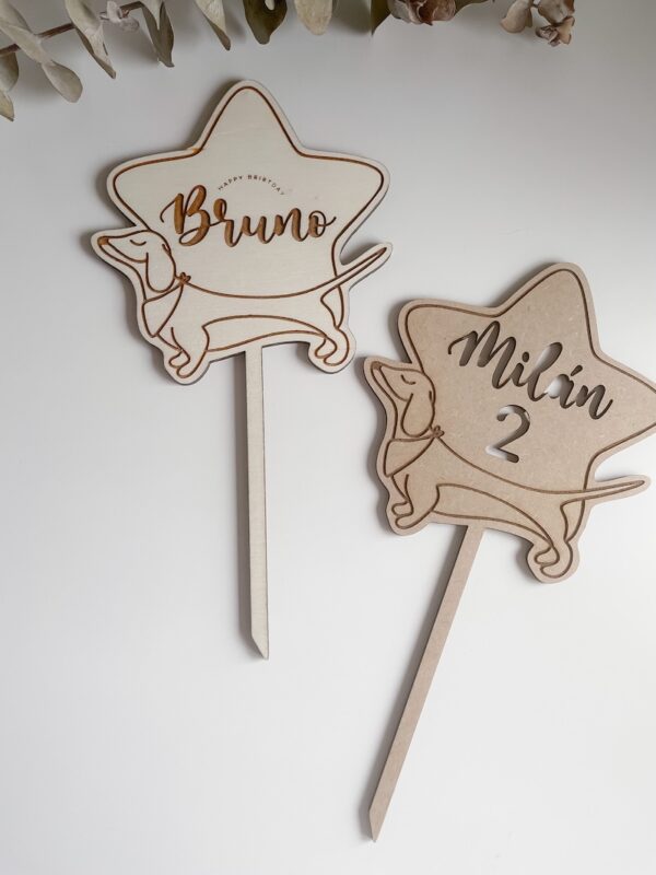 Toppers para tartas personalizables